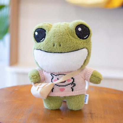 HoppyHug™ – Schattige Kikkerknuffel met Tas – Zachte Pluche Vriend