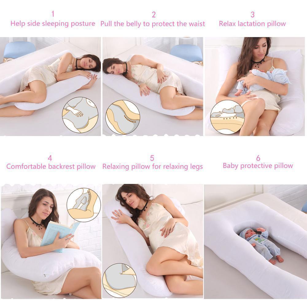 ComfortNest™ – U-Vormig Zwangerschapskussen – Volledige Lichaamsondersteuning