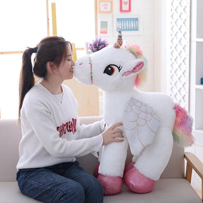 DreamHoof™ – Giant Unicorn Plush with Soft Fur – Magical Cuddle Toy