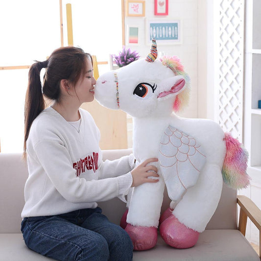 DreamHoof™ – Giant Unicorn Plush with Soft Fur – Magical Cuddle Toy