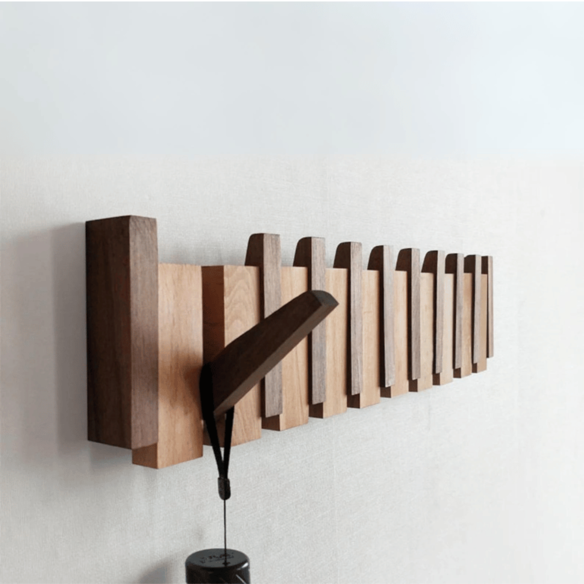 MelodyRack™ – Inklapbare Magnetische Kapstok – Piano Wandkapstok Design