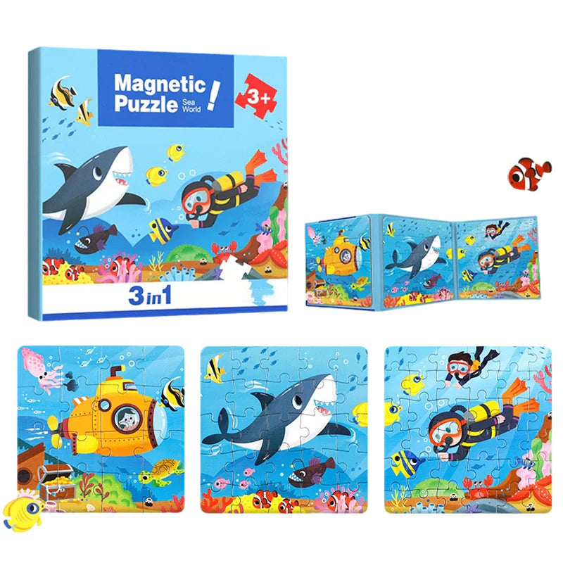 PuzzleTales™ – Magnetisch Montessori Boek – Educatief Speelplezier