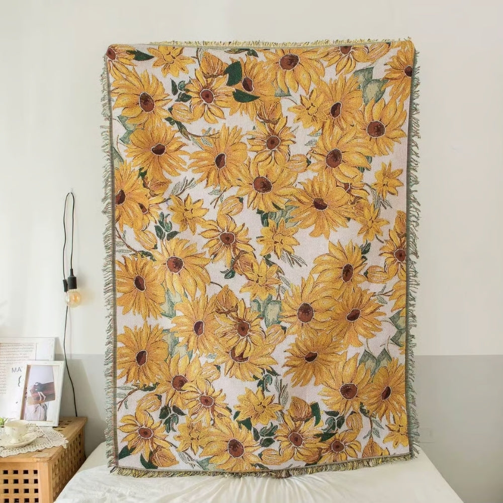 SunBloom™ – Bloemen Picknickkleed – Outdoor Stranddeken