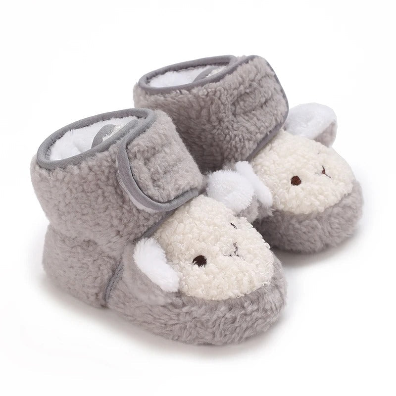 CozyPaws™ – Warme Dierenschoentjes met Antislip – Baby Winter Schoentjes
