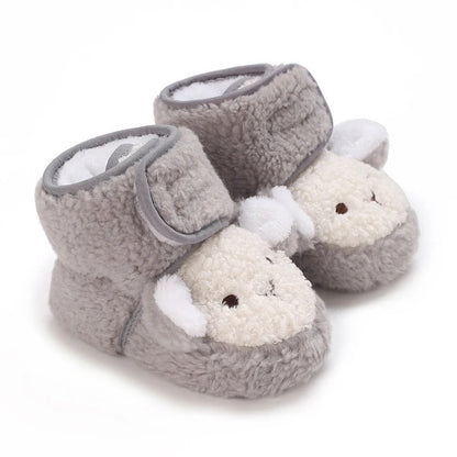 CozyPaws™ – Warme Dierenschoentjes met Antislip – Baby Winter Schoentjes