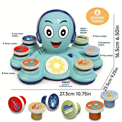 RhythmReef™ – Kleurrijke Muziek Octopus – Muziek Speelgoed Kinderen