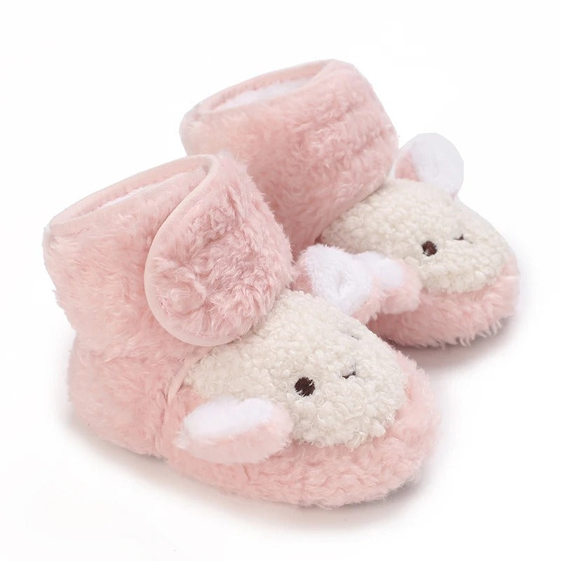 CozyPaws™ – Warme Dierenschoentjes met Antislip – Baby Winter Schoentjes