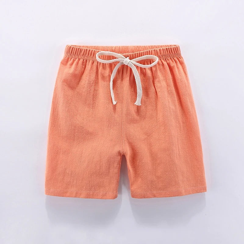 BreezeWalk™ – Sneldrogende Katoen-Linnen Shorts – Jongens Zomerbroek