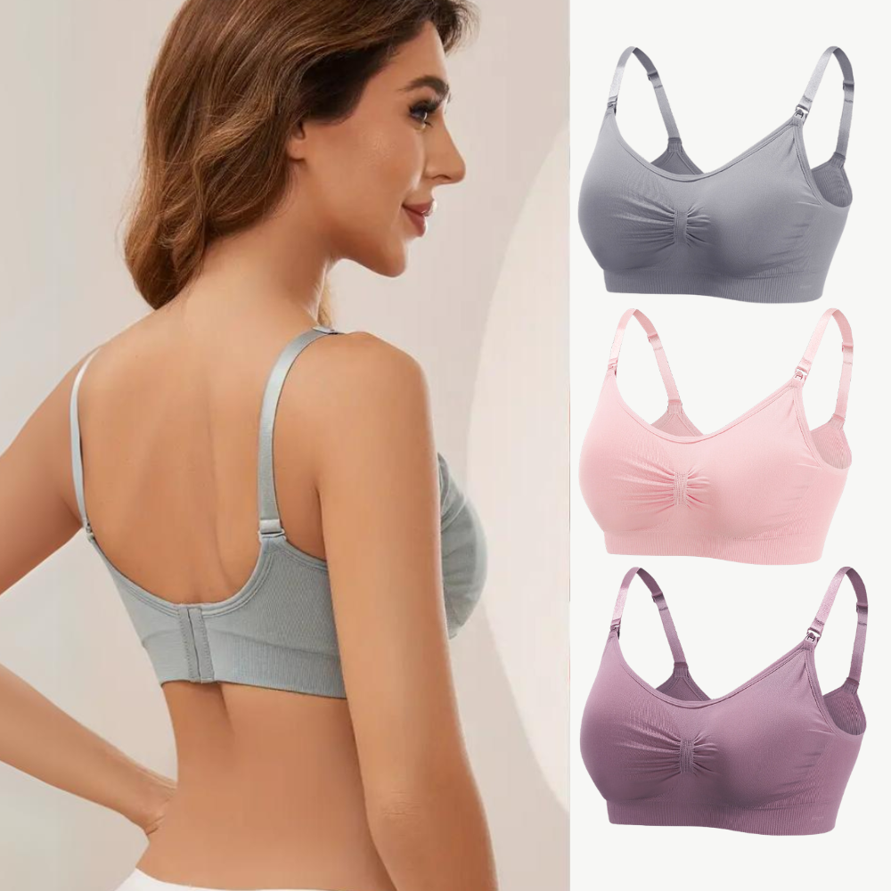 MilkEase™ – Naadloze Voedingsbeha 3-Pack – Comfort voor Moeders