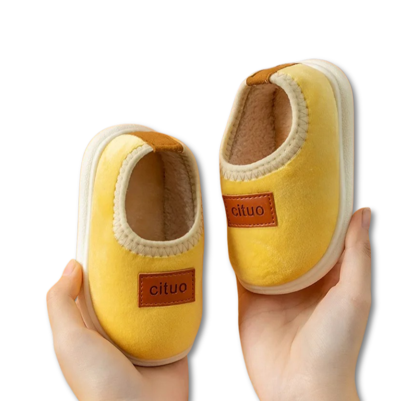 FluffSnugs™ – Warme Antislip Babyslofjes – Baby Winter Schoenen