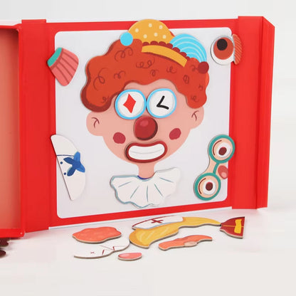 EmotiPlay™ – Magnetisch Gezichtsuitdrukking Puzzelboek – Emotioneel Leerzaam Spel